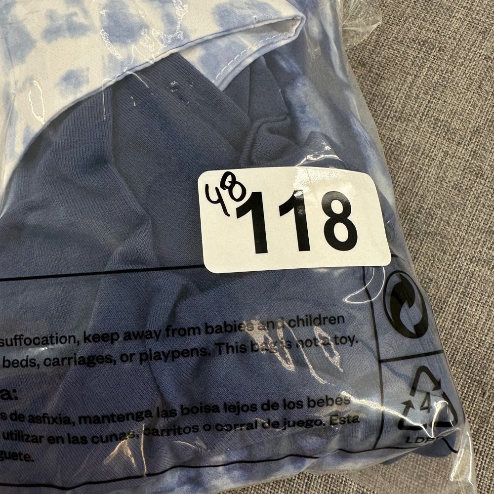 H By Halston Sleeveless Blouse Blue Layered Tie Dye 22W Brand New Polyester Rayo - Picture 11 of 11